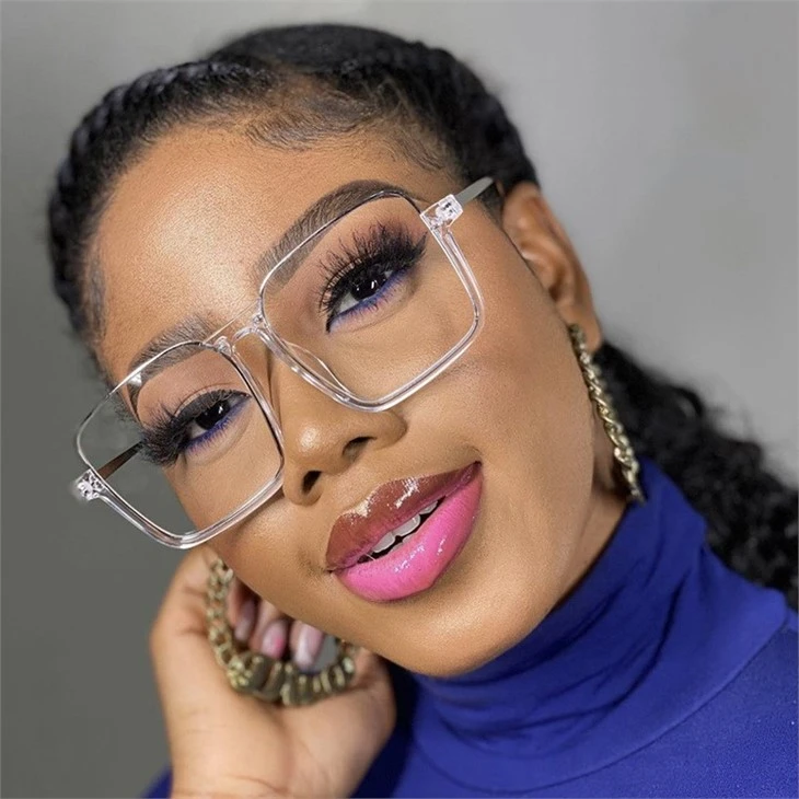 Oversized Square Eyeglasses