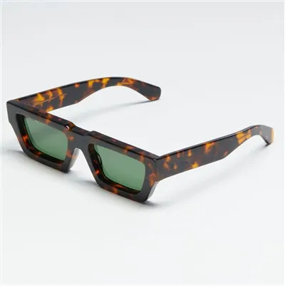 Obdĺžnikové acetátové slnečné okuliare